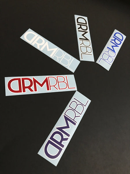 7" Purple DRMRBL Classic Logo Sticker